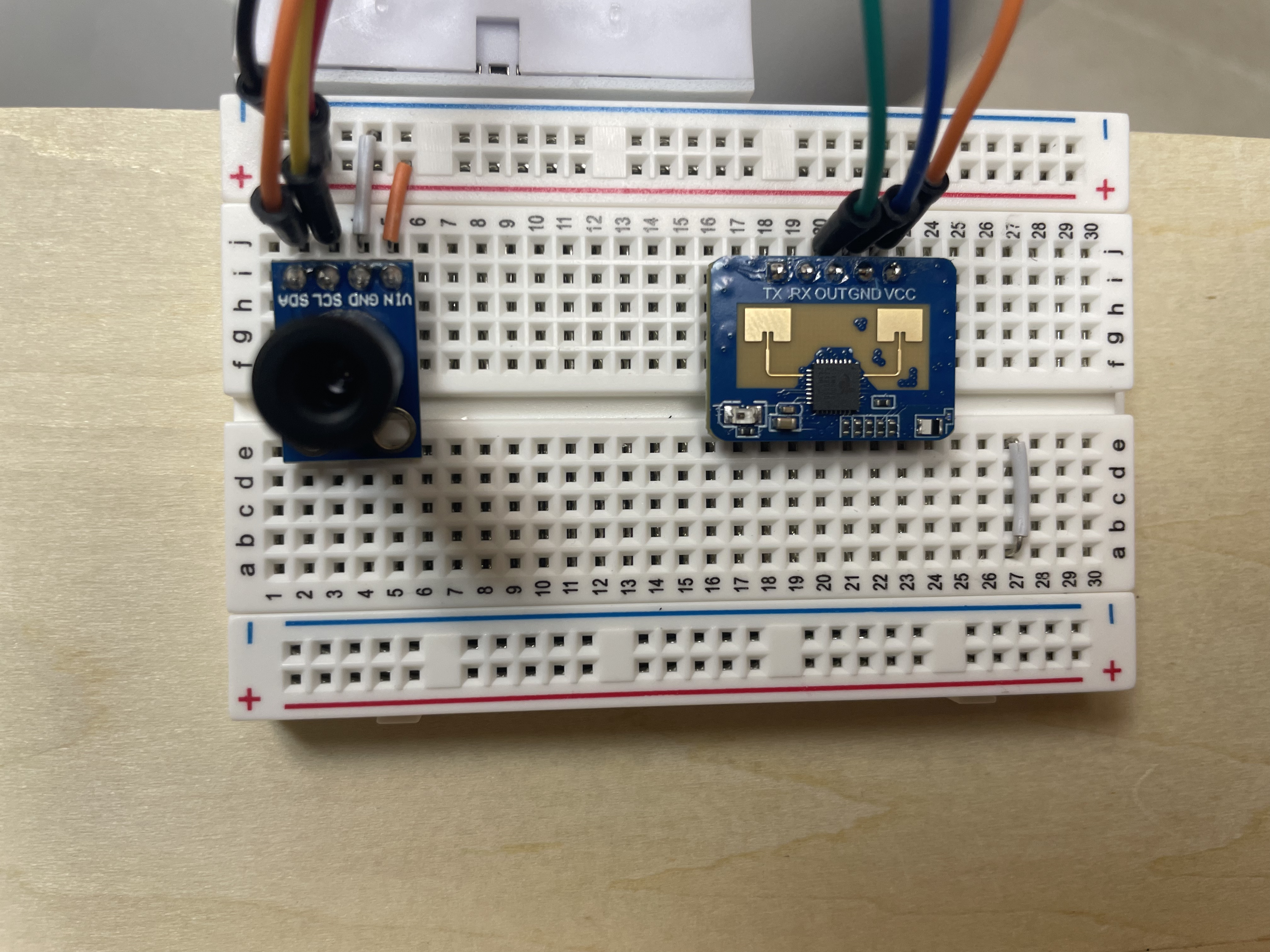 Temperature and human sensor implementation for HADES